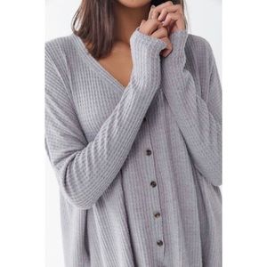 Out From Under Jojo Thermal Button Front Top